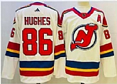 Men's New Jersey Devils #86 Jack Hughes White 2022 Reverse Retro Authentic Jersey,baseball caps,new era cap wholesale,wholesale hats